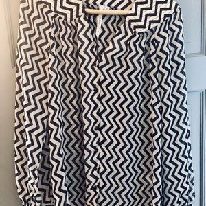 Vintage black and white blouse by Bellatrix